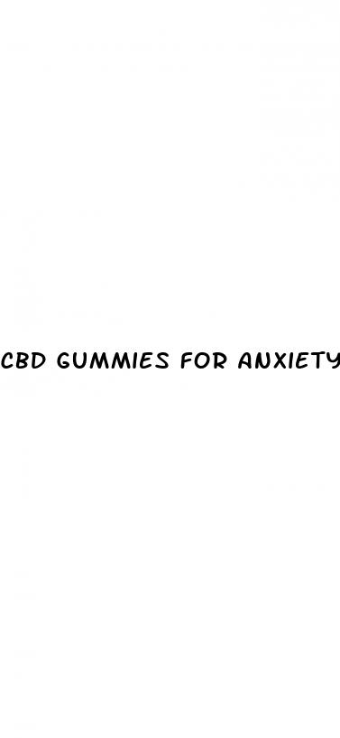 cbd gummies for anxiety with thc