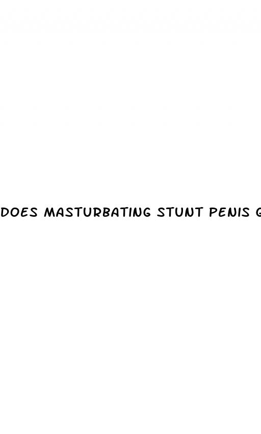 does masturbating stunt penis growth