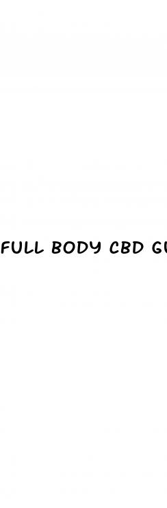 full body cbd gummies maximum strength