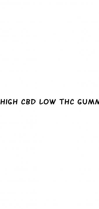 high cbd low thc gummies