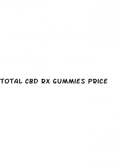 total cbd rx gummies price