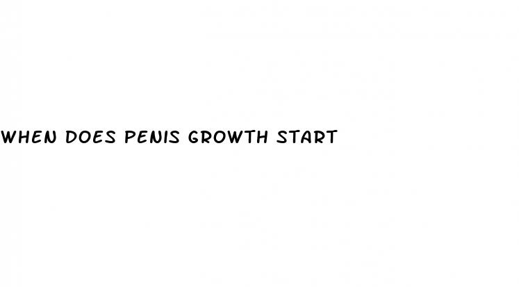 when does penis growth start