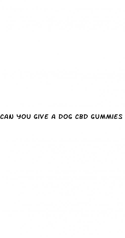 can you give a dog cbd gummies