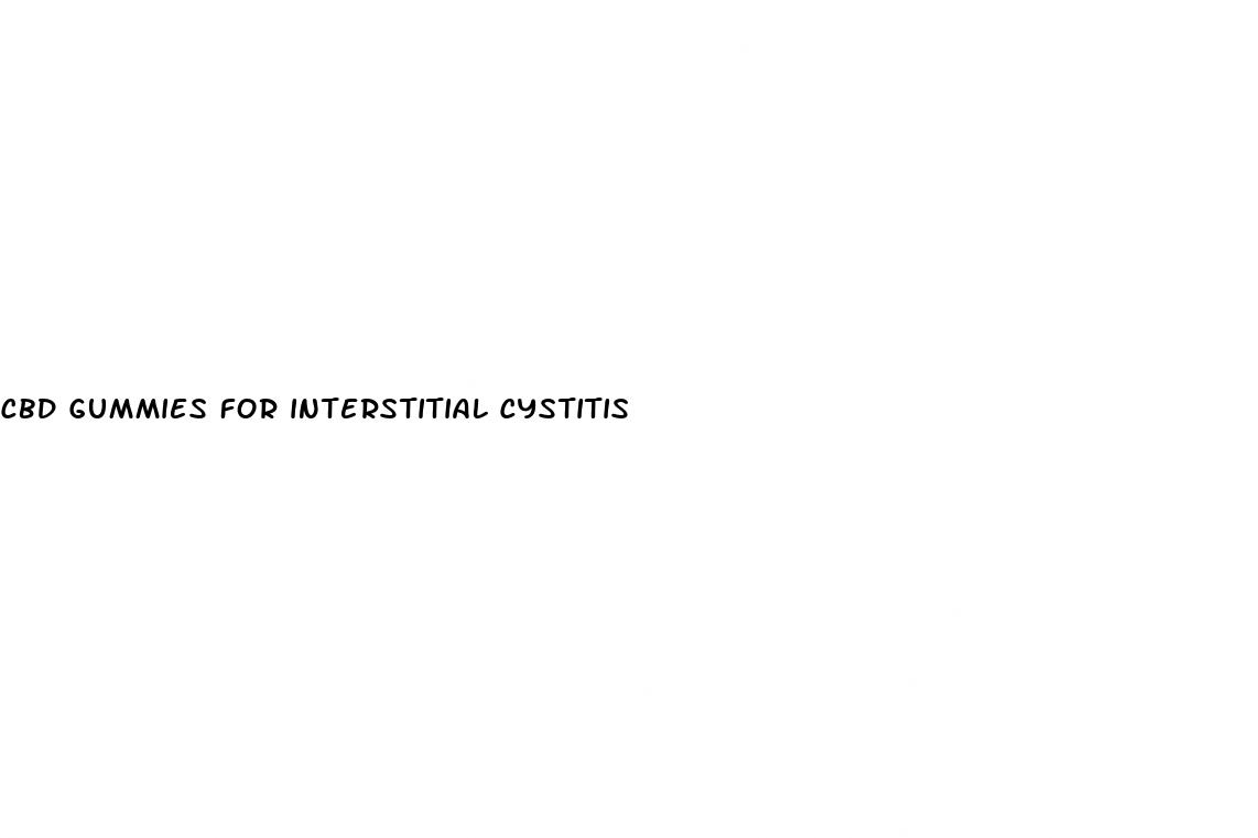 cbd gummies for interstitial cystitis