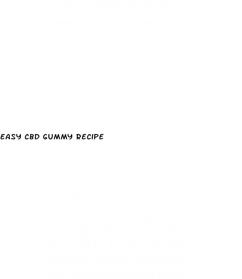 easy cbd gummy recipe