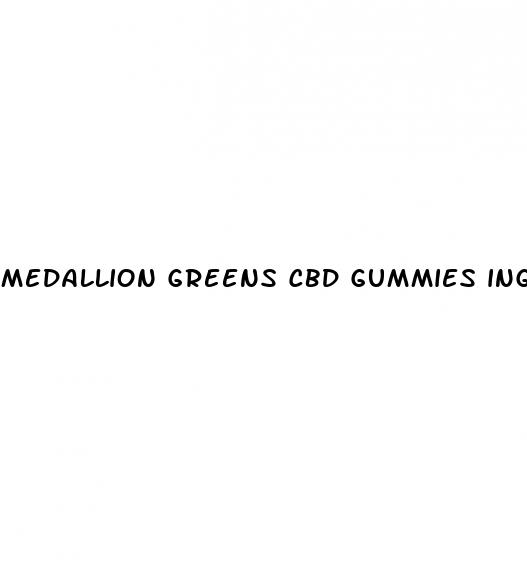 medallion greens cbd gummies ingredients