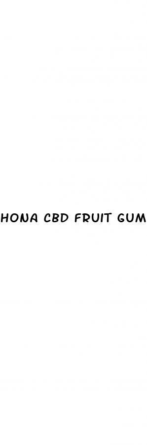 hona cbd fruit gummies