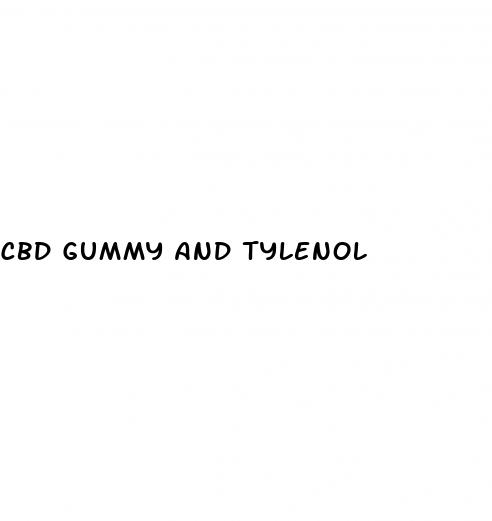 cbd gummy and tylenol