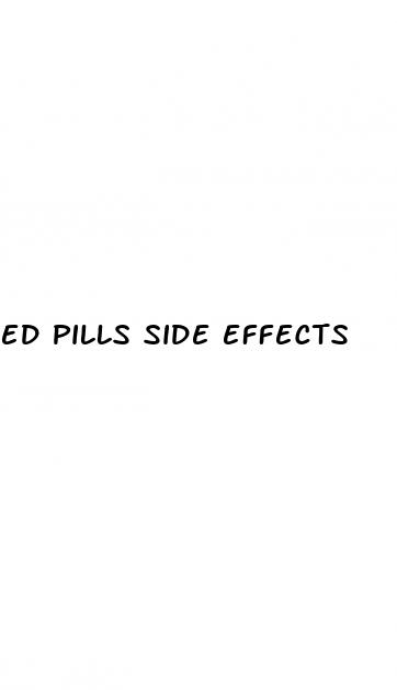 ed pills side effects