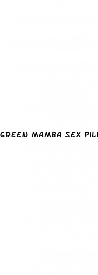 green mamba sex pill