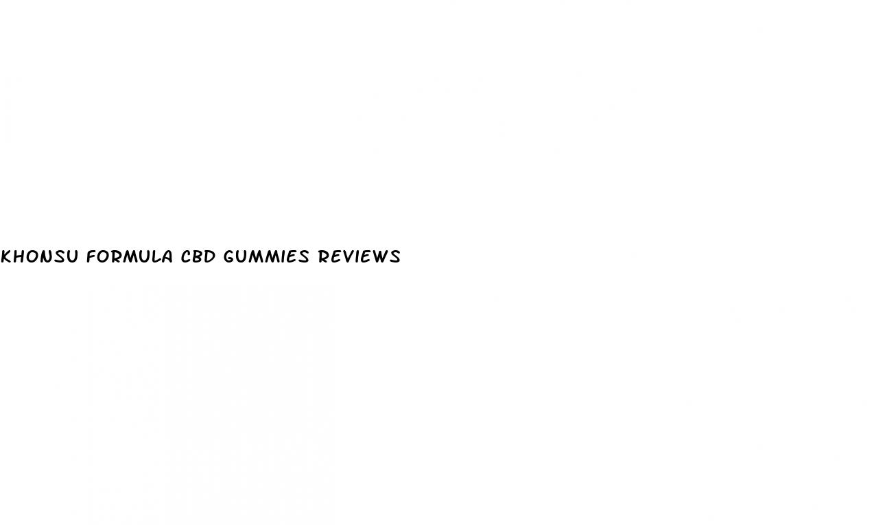khonsu formula cbd gummies reviews