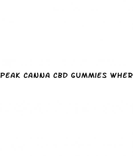 peak canna cbd gummies where to buy