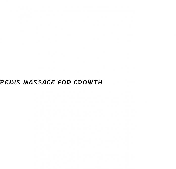 penis massage for growth