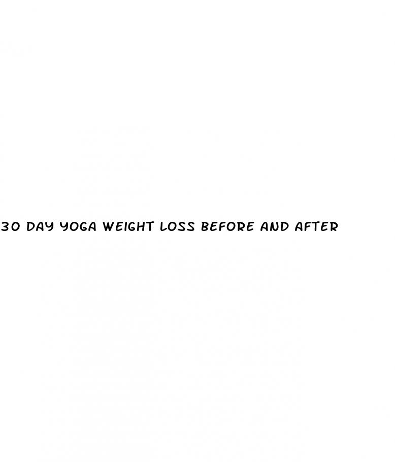 30 day yoga weight loss before and after