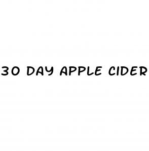 30 day apple cider vinegar weight loss
