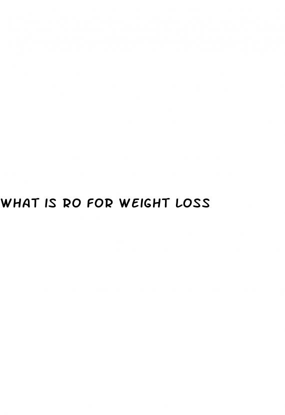 what is ro for weight loss