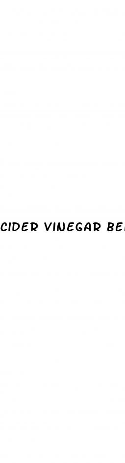 cider vinegar benefits