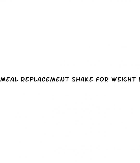 meal replacement shake for weight loss