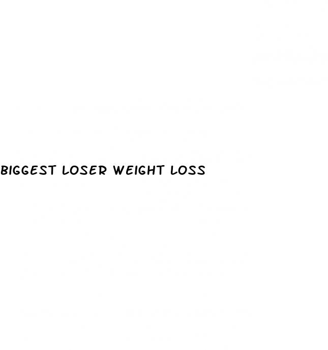 biggest loser weight loss