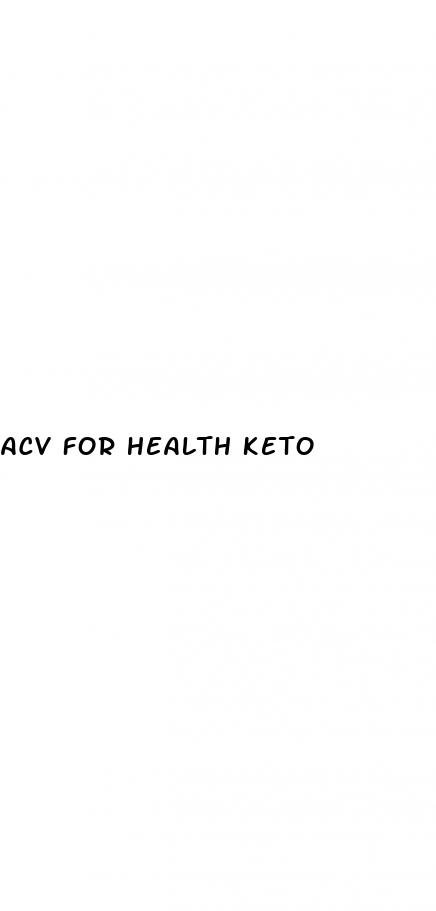 acv for health keto