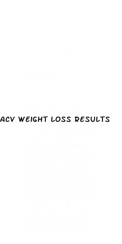 acv weight loss results