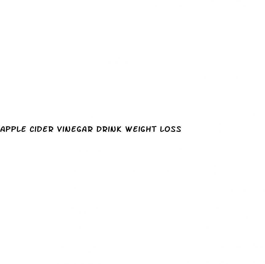 apple cider vinegar drink weight loss