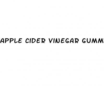 apple cider vinegar gummys