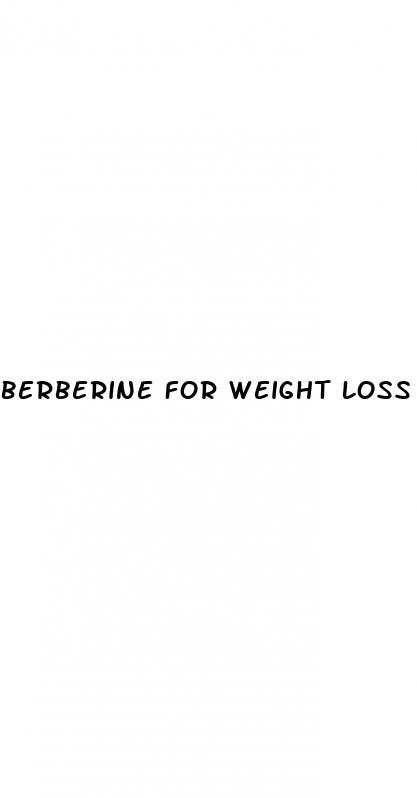 berberine for weight loss