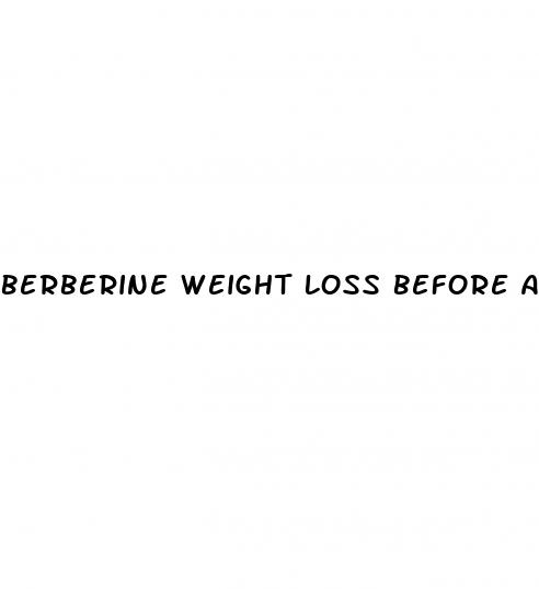 berberine weight loss before and after