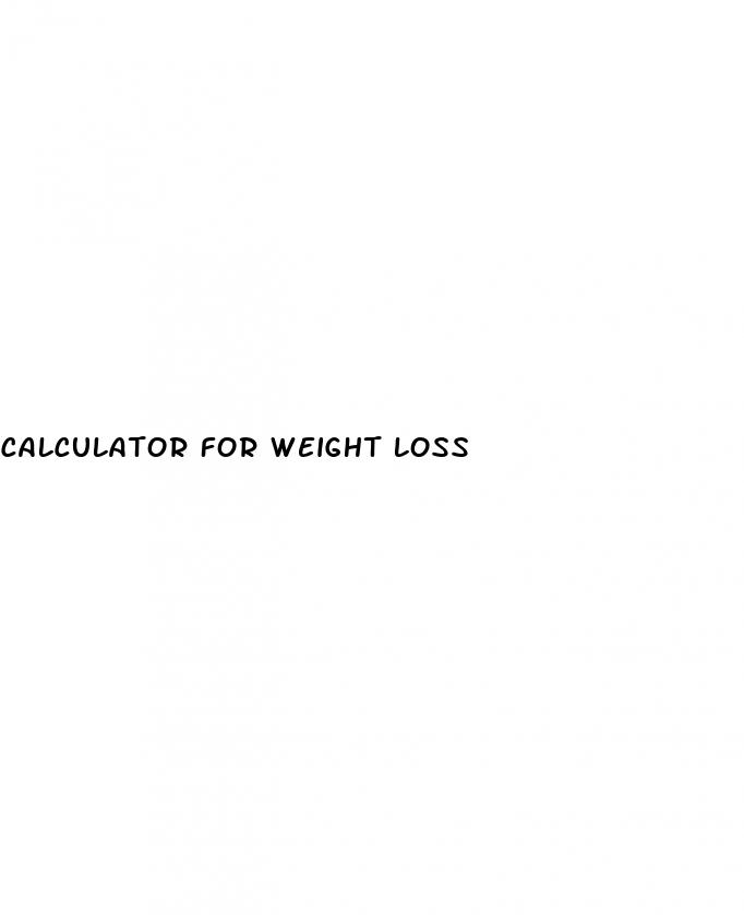 calculator for weight loss