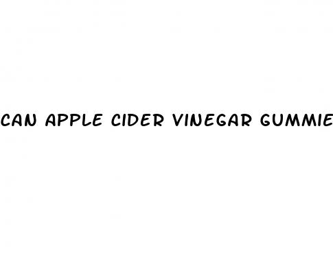 can apple cider vinegar gummies lower blood sugar