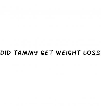 did tammy get weight loss surgery