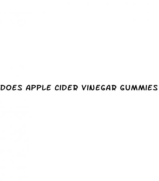 does apple cider vinegar gummies help with belly fat