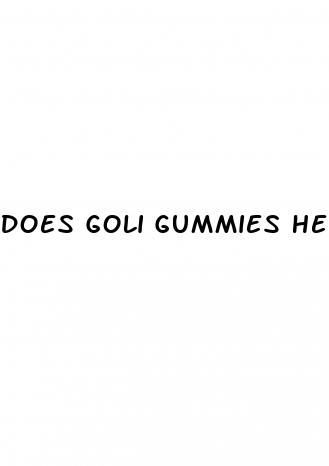 does goli gummies help with weight loss