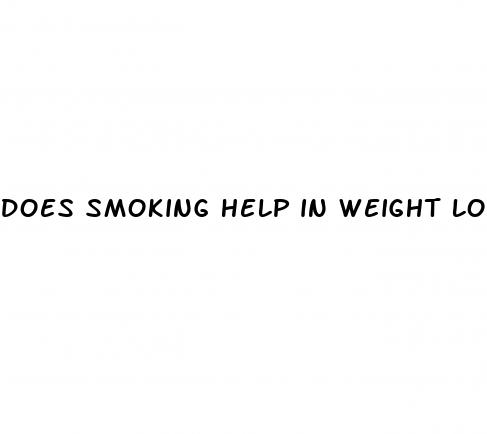 does smoking help in weight loss