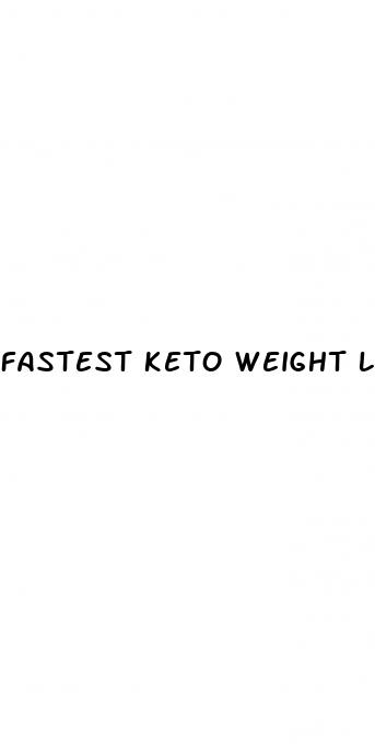 fastest keto weight loss