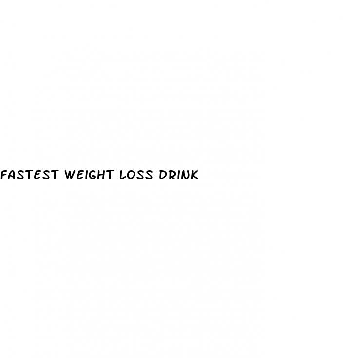 fastest weight loss drink
