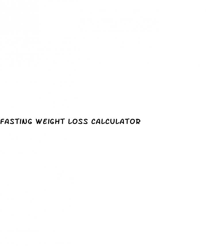 fasting weight loss calculator
