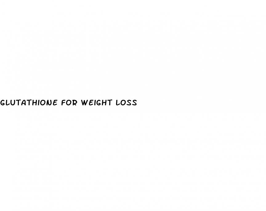 glutathione for weight loss