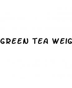 green tea weight loss results