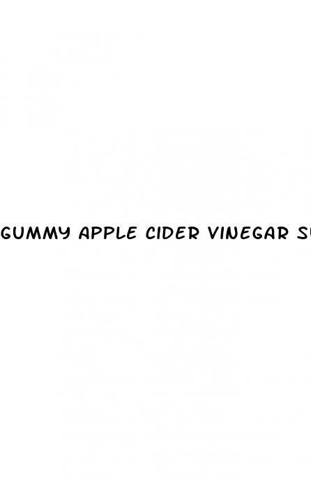 gummy apple cider vinegar supplements