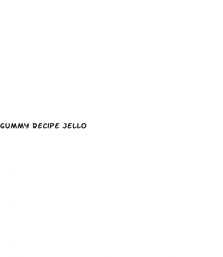 gummy recipe jello