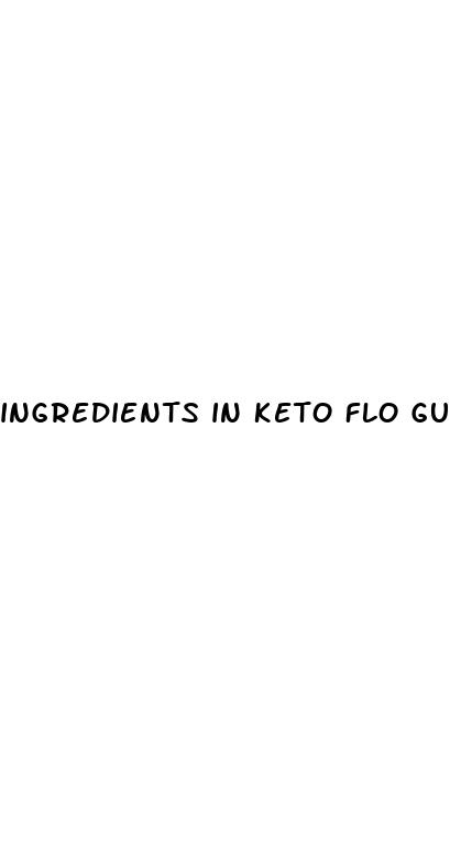 ingredients in keto flo gummies