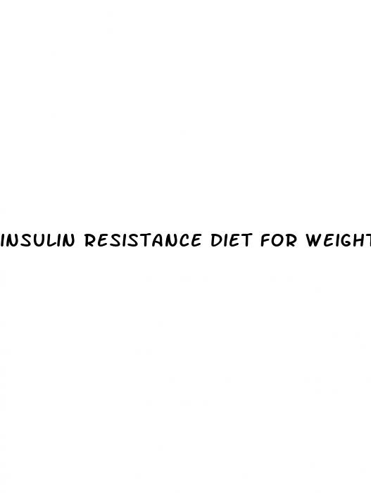 insulin resistance diet for weight loss