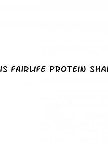 is fairlife protein shake good for weight loss
