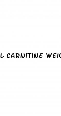 l carnitine weight loss