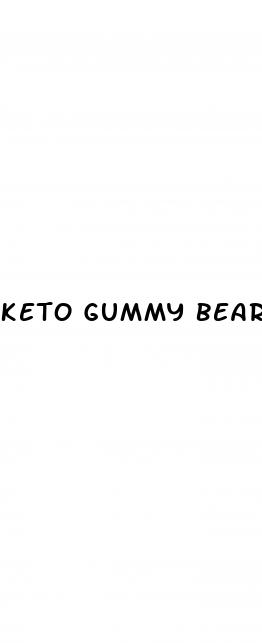 keto gummy bear diet