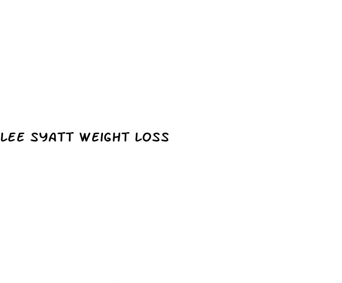 lee syatt weight loss