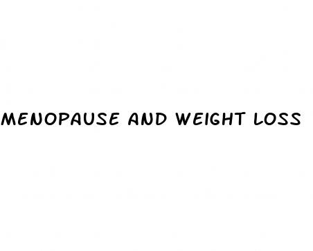 menopause and weight loss