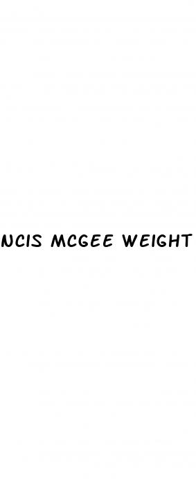 ncis mcgee weight loss